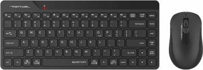 Клавиатура + мышь A4Tech Fstyler FG2200 Air клав:черный мышь:черный USB беспроводная slim (FG2200 AIR BLACK)