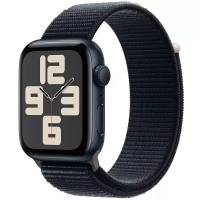 Часы Apple Watch SE 2023 GPS 44mm Midnight Aluminum Case with Sport Loop Midnight (Тёмная ночь)