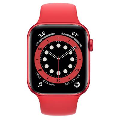 Часы Apple Watch Series 6 GPS 44mm Red Aluminum Case with Red Sport Band