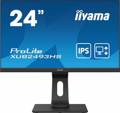 Монитор Iiyama 23.8" ProLite XUB2493HS-B4 черный IPS LED 16:9 HDMI M/M матовая HAS Piv 250cd 178гр/178гр 1920x1080 75Hz VGA DP FHD 5.7кг