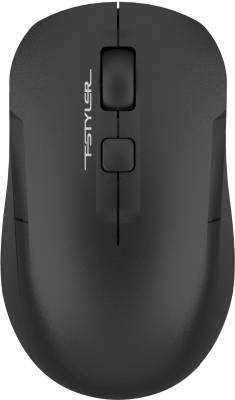 Мышь A4Tech Fstyler FG16CS Air черный оптическая (2000dpi) silent беспроводная USB для ноутбука (3but)