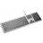 Клавиатура Оклик 890S серый/черный USB slim Multimedia (1784239)