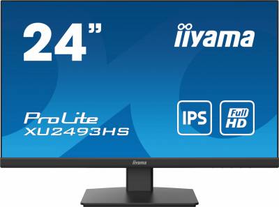 Монитор Iiyama 23.8" ProLite XU2493HS-B4 черный IPS LED 4ms 16:9 HDMI M/M матовая 1000:1 250cd 178гр/178гр 1920x1080 75Hz VGA DP FHD 3.5кг
