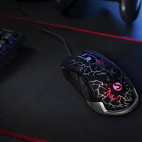 Мышь SunWind SW-M705G черный оптическая (3600dpi) USB для ноутбука (6but)