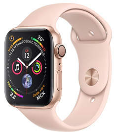 Часы Apple Watch Series 4 GPS 40mm Gold Aluminum Case with Pink Sport Band
