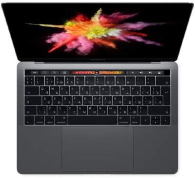 Ноутбук Apple MacBook Pro 13 with Retina display and Touch Bar Mid 2017 Space Gray MPXV2 (Intel Core i5 3100 MHz/13.3"/2560x1600/8Gb/256Gb SSD/DVD нет/Intel Iris Plus Graphics 650/Wi-Fi/Bluetooth/MacOS X)