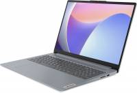 Ноутбук Lenovo IdeaPad Slim 3 16IRU8 Core i7 1355U 16Gb SSD512Gb Intel Iris Xe graphics 16&quot; IPS WUXGA (1920x1200) noOS grey WiFi BT Cam (82X80005RK)