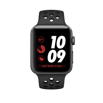 Часы Apple Watch Series 3 38mm Space Gray Aluminum Case with Antracite/Black Nike Sport Band