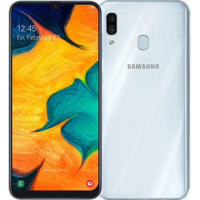 Смартфон Samsung Galaxy A30 (2019) SM-A305F 4/64GB White (Белый)