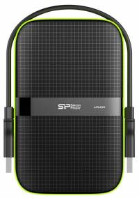 Жесткий диск Silicon Power USB 3.0 2Tb SP020TBPHDA60S3K A60 SP020TBPHDA60S3K Armor 2.5&quot; черный/зеленый