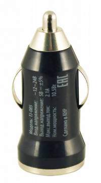 Автомобильное зар./устр. Buro TJ-084 5W 1A USB универсальное черный