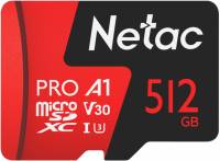 Флеш карта microSDXC 512GB Netac NT02P500PRO-512G-S P500 Extreme Pro