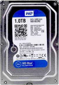 Жесткий диск WD SATA-III 1Tb WD10EZRZ Blue (5400rpm) 64Mb 3.5&quot;