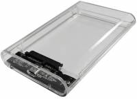 Внешний корпус для HDD/SSD AgeStar 3UB2P6C SATA III USB3.0 пластик прозрачный 2.5&quot;