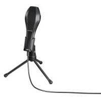 Микрофон проводной Hama Stream 2м черный