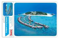 Коврик для мыши Buro BU-M10020 Мини рисунок/тропический отель 230x180x2мм