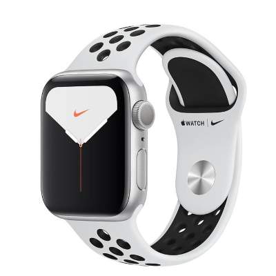 Часы Apple Watch Series 5 GPS 44mm Silver Aluminum Case with Pure Platinum/Black Nike Sport Band