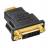 Переходник Buro DVI-I(f) HDMI (m) (HDMI-19M-DVI-I(F)-ADPT) черный