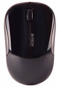 Мышь A4Tech G3-300N черный оптическая (1200dpi) беспроводная USB для ноутбука (3but)