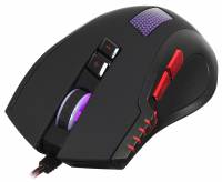 Мышь Оклик 806G черный/красный оптическая (3200dpi) USB (8but)