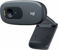 Камера Web Logitech HD Webcam C270 черный 0.9Mpix (1280x720) USB2.0 с микрофоном (960-000999)