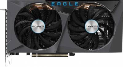 Видеокарта Gigabyte PCI-E 4.0 GV-N3060EAGLE OC-12GD 2.0 LHR NVIDIA GeForce RTX 3060 12Gb 192bit GDDR6 1807/15000 HDMIx2 DPx2 HDCP Ret