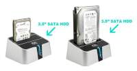 Док-станция для HDD AgeStar 3UBT2 SATA USB3.0 пластик серебристый 1
