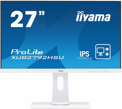 Монитор Iiyama 27" ProLite XUB2792HSU-W1 белый IPS LED 16:9 HDMI M/M матовая HAS Piv 250cd 178гр/178гр 1920x1080 VGA DP FHD USB 7.1кг