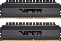 Память DDR4 2x8Gb 3200MHz Patriot PVB416G320C6K Viper 4 Blackout RTL Gaming PC4-25600 CL16 DIMM 288-pin 1.35В dual rank с радиатором Ret