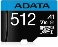 Флеш карта microSDXC 512GB A-Data AUSDX512GUICL10A1-RA1 Premier Pro + adapter