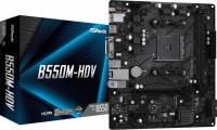 Материнская плата Asrock B550M-HDV Soc-AM4 AMD B550 2xDDR4 mATX AC`97 8ch(7.1) GbLAN RAID+VGA+DVI+HDMI
